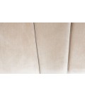 Tête de lit 140 cm velours taupe Madison - 