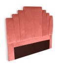 Tête de lit 140 cm velours rose Madison - 