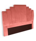 Tête de lit 160 cm velours rose Madison - 