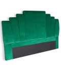 Tête de lit 180 cm velours vert Madison - 