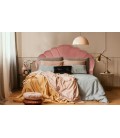 Tête de lit 180 cm velours rose Ariel - 