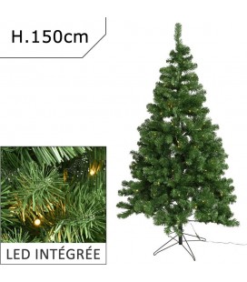 Sapin de Noël avec guirlande intégrée LED 150cm IMPERIAL