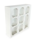 Meuble de rangement style troglodyte blanc L58cm Giulia - 