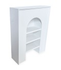 Meuble à étagères L60cm blanc style troglodyte Giulia - 