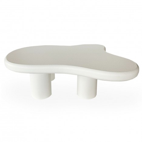 Table basse forme nuage blanc 69x100cm Giulia - 