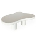 Table basse forme nuage blanc 69x100cm Giulia - 