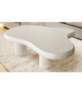 Table basse forme nuage blanc 69x100cm Giulia - 