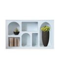 Buffet L120cm blanc design arches style troglodyte Giulia - 