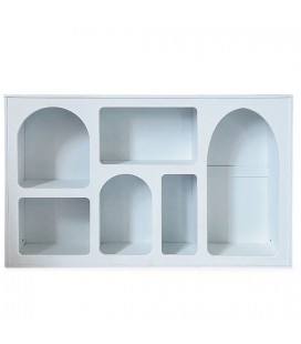 Buffet L120cm blanc design arches style troglodyte Giulia