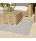 Tapis dextérieur rect 160x230cm gris et blanc CANCUN