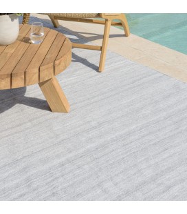 Tapis dextérieur rect 200x290cm gris chiné CANCUN