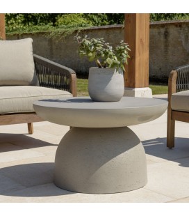 Table basse ronde 70x70cm en béton PRESTIGE