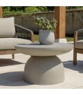 Table basse ronde 70x70cm effet béton PRESTIGE