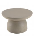 Table basse ronde 70x70cm effet béton PRESTIGE