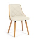 Lot de 2 chaises scandinaves bicolores Lalix - 