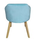 Chaise fauteuil scandinave velours Menthe Peony - 