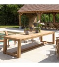 Ensemble table et 8 chaises de jardin en teck massif KODY