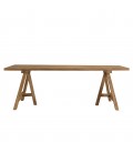 Ensemble repas dextérieur en bois de teck table et 6 chaises KODY