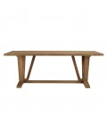 Set de jardin en bois et rotin pour 6 convives VOLANTIS