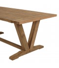 Set de jardin en bois et rotin pour 6 convives VOLANTIS