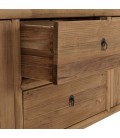 Meuble TV 240cm en bois massif avec rangements et style naturel BASTILA