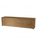 Grand meuble TV 200cm en bois massif 4 tiroirs et niche BASTILA