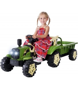 Mini tracteur électrique pour enfant avec remorque