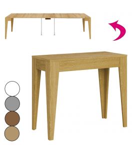 Console design en bois extensible de 90cm à 300cm Isula - 4 coloris