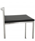 Tabouret de bar design DISKO noir empilable style industriel - 