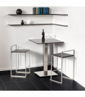 Tabouret snack design mi-hauteur DISKO MINI noir empilable - 