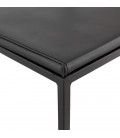 Tabouret de bar design CASA noir style industriel empilable - 