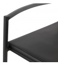 Tabouret de bar design CASA noir style industriel empilable - 