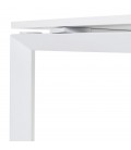 Table de réunion ou bureau bench BAKUS SQUARE blanc 140x140 cm - 