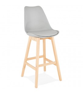 Tabouret de bar CAMILA gris style scandinave