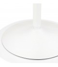 Table haute ronde IDALGO en bois et métal blanc diam. 60 cm - 