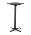 Table haute pliable PAXTON ronde noire diam. 68 cm - 