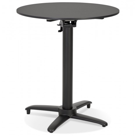Table de terrasse pliable COMPAKT ronde noire diam. 68 cm - 