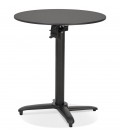 Table de terrasse pliable COMPAKT ronde noire diam. 68 cm - 