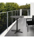Table de terrasse pliable COMPAKT ronde noire diam. 68 cm - 