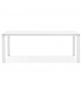 Table de réunion ou à manger design XLINE en bois blanc 200x100 cm - 