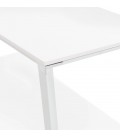 Table de réunion ou à manger design XLINE en bois blanc 200x100 cm - 