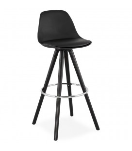 Tabouret de bar design MISTIK noir