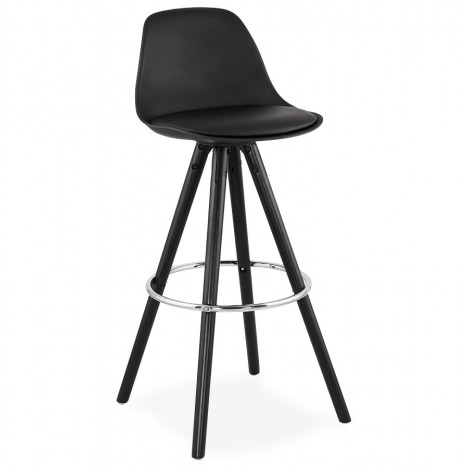 Tabouret de bar design MISTIK noir - 