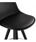 Tabouret de bar design MISTIK noir - 