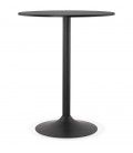 Mange-debout ou table haute BRASILIA noire diam. 90 cm - 