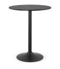 Mange-debout ou table haute BRASILIA noire diam. 90 cm - 