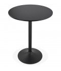 Mange-debout ou table haute BRASILIA noire diam. 90 cm - 