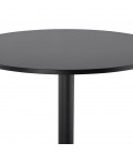 Mange-debout ou table haute BRASILIA noire diam. 90 cm - 