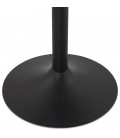 Mange-debout ou table haute BRASILIA noire diam. 90 cm - 