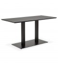 Table ou bureau design ZUMBA noir 150x70 cm - 